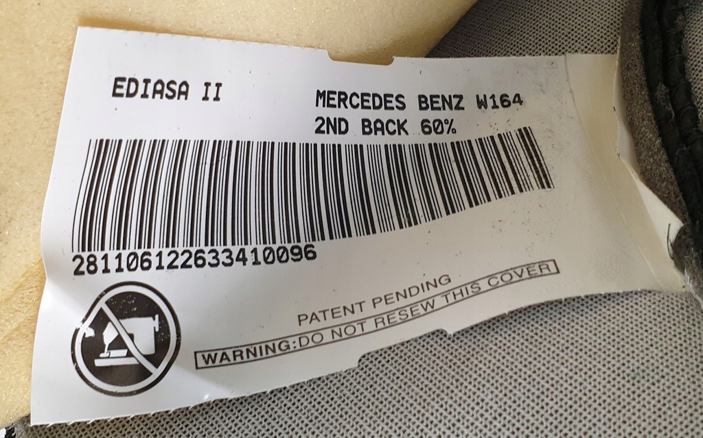 фото №7, Спинка сидіння лівий задня mercedes ml w164