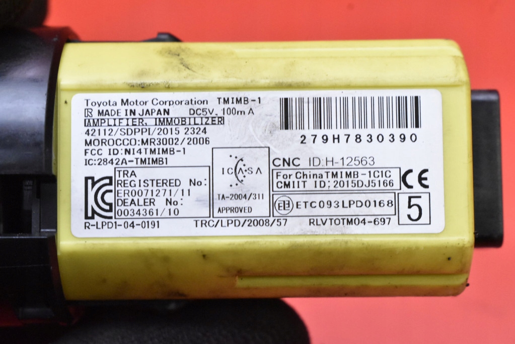 фото №7, Замок запалювання ключ модуль кнопка старт/стоп 89990-05071 toyota avensis t27 t29 15-20