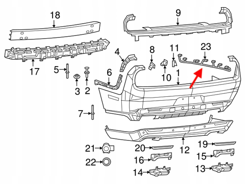 фото №2, 2015-19 dodge challenger rear освітлення wire harness