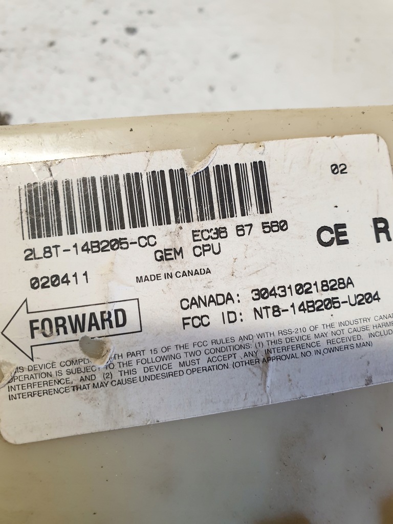 фото №4, Модуль комфорта ford maverick ii 2l8t-14b205-cc