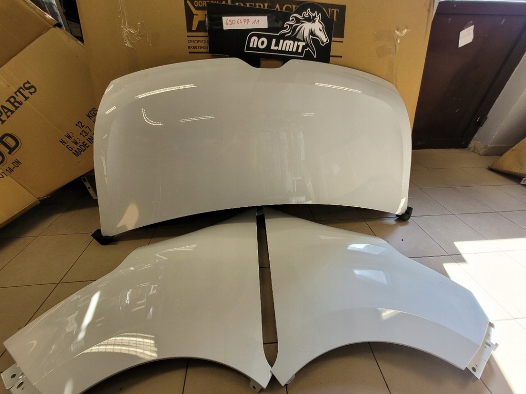 фото №1, Renault master iii lift 2014- капот крылья белый