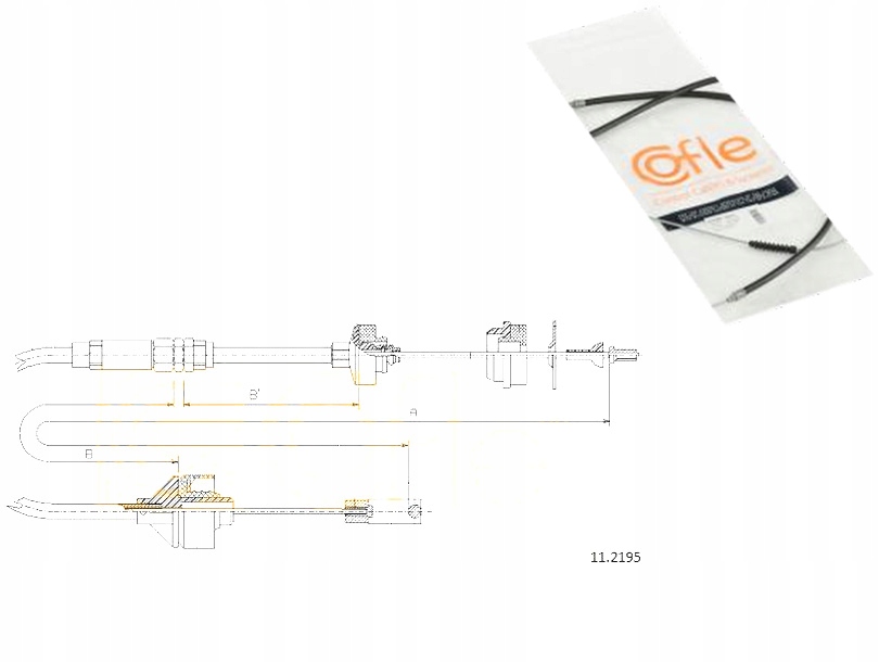 фото №1, Тяга трос сцепления [cofle]