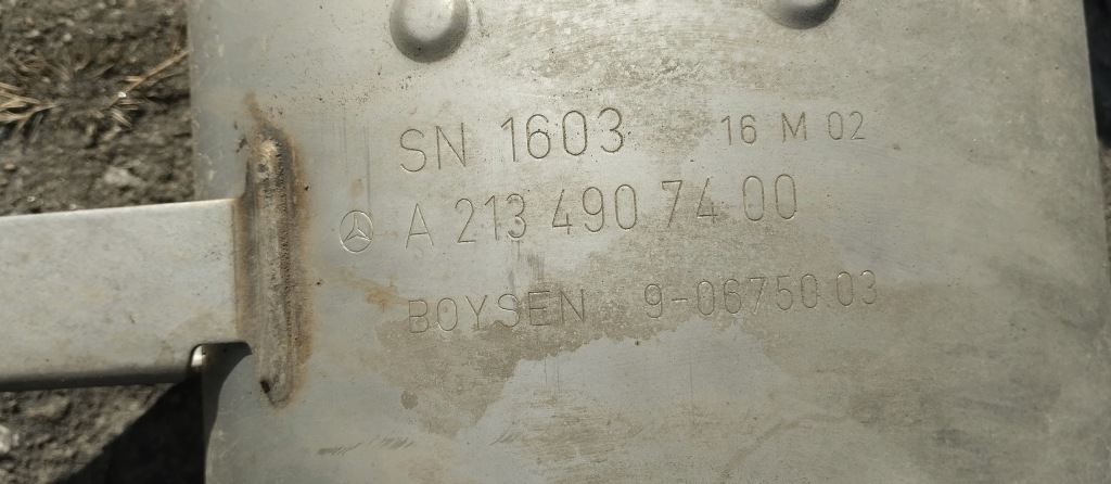 Гаситель конечный катализатор выхлоп труба выхлопная mercedes glc w253 2.2 cdi Оригинал