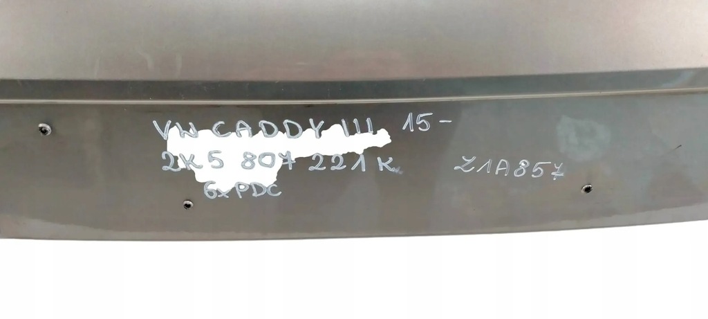 фото №6, Vw caddy iii 3 lift 2015-2020 бампер передний 6 pdc ксенон 2k5807221k