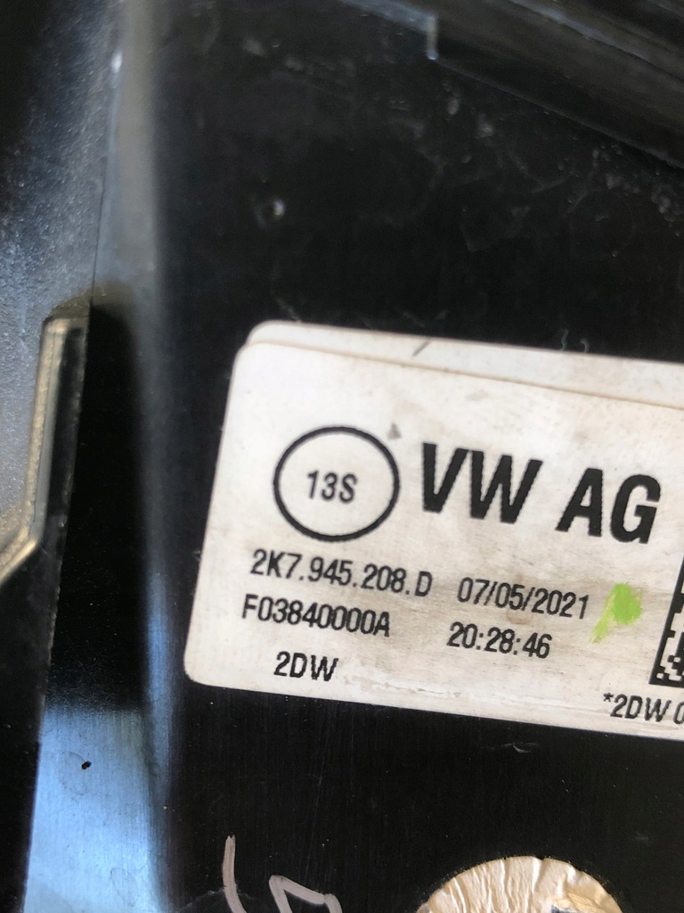 фото №11, Лампа правый задняя led vw caddy iv v 2k7945208d europa