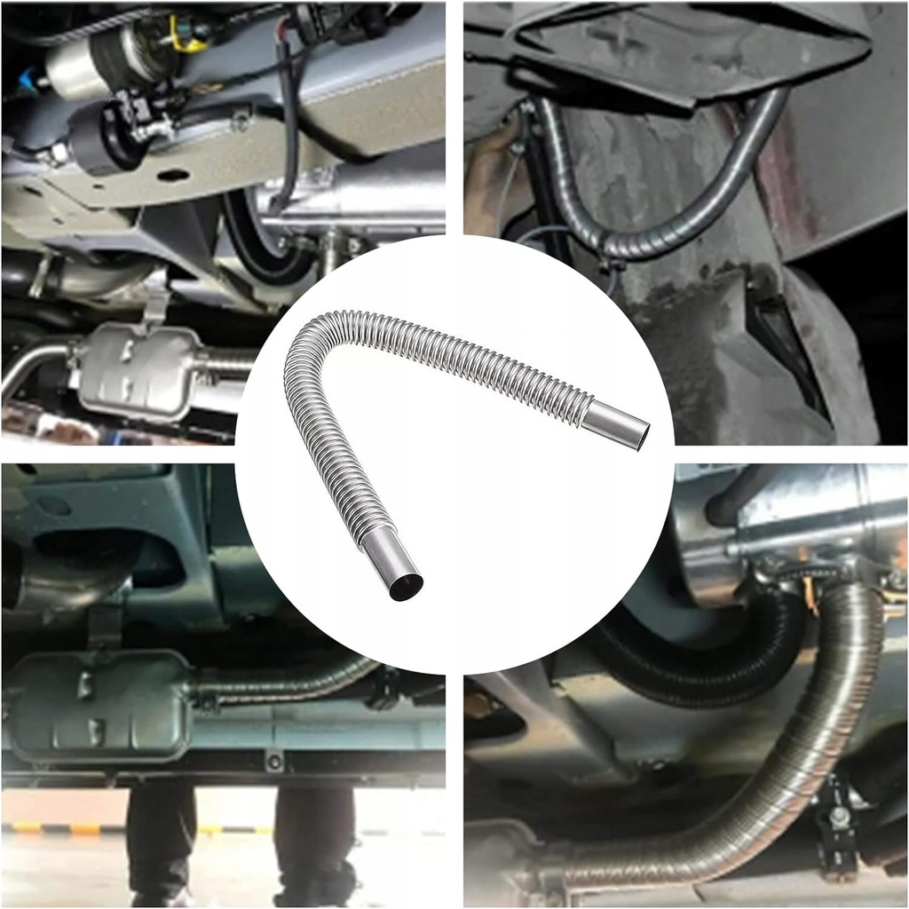 фото №10, Wąż випускний o довжини 300 cm труба вихлопна з 2x супорти труби випускної