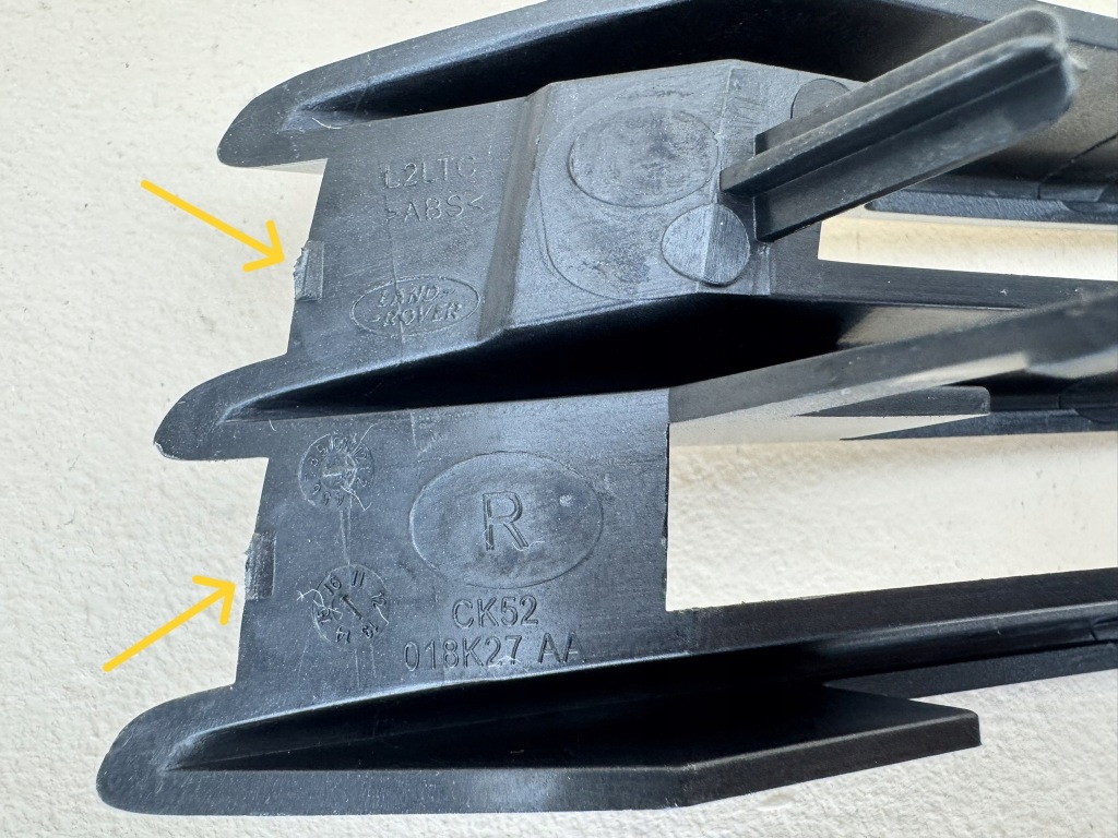 фото №12, Land rover vogue iv 4 l405 решітка решітка радіатора бампера права ck52018k27