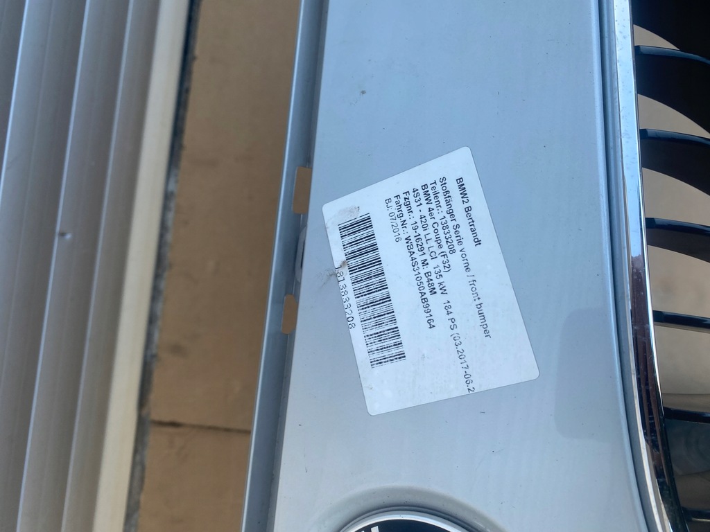 фото №11, Бампер перед bmw 4 f32 f33 f36 sport line bez pdc lift