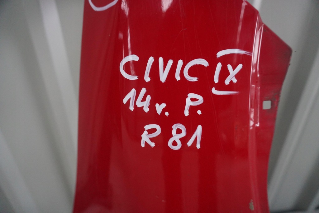 фото №2, Honda civic ix крила правий передній r81 червоний