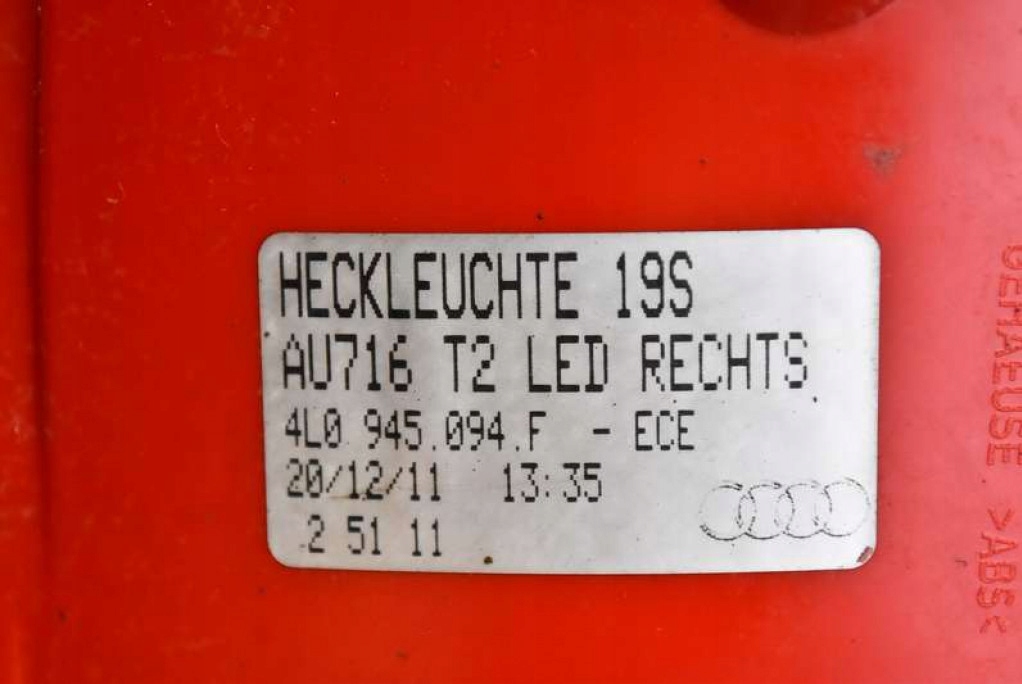фото №8, Лампа права задня задня 4l0945094f audi q7 4l lift 08-15