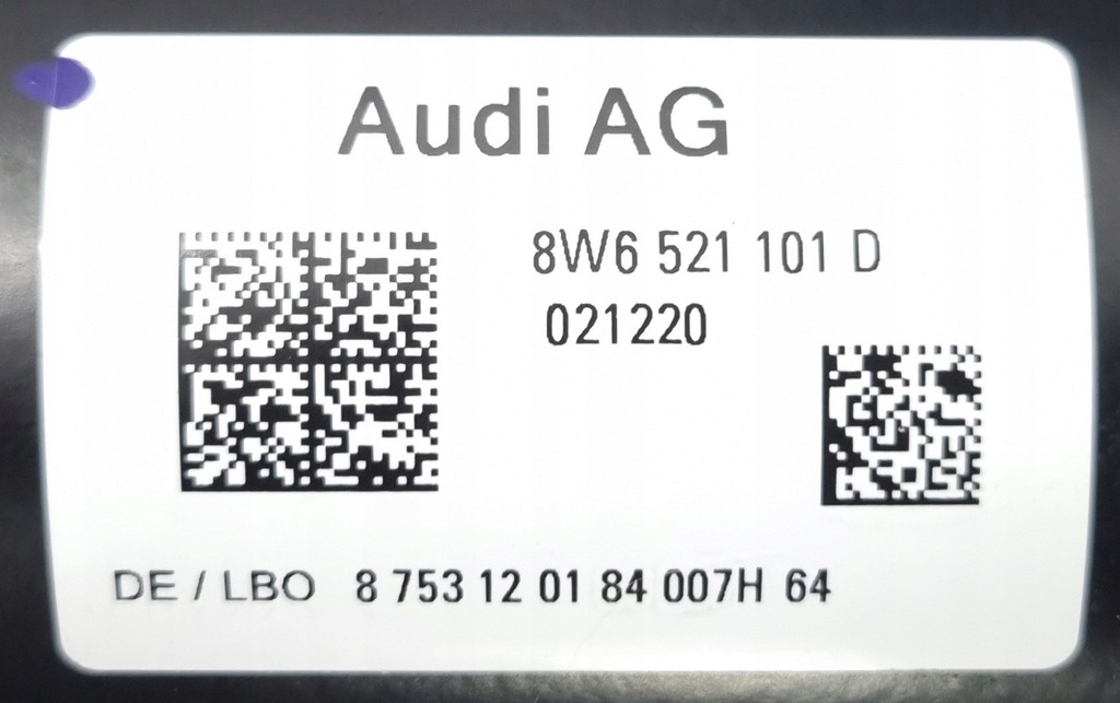 фото №9, Wał привідний audi a5 8w6 lift 2.0 tfsi 8w6521101d