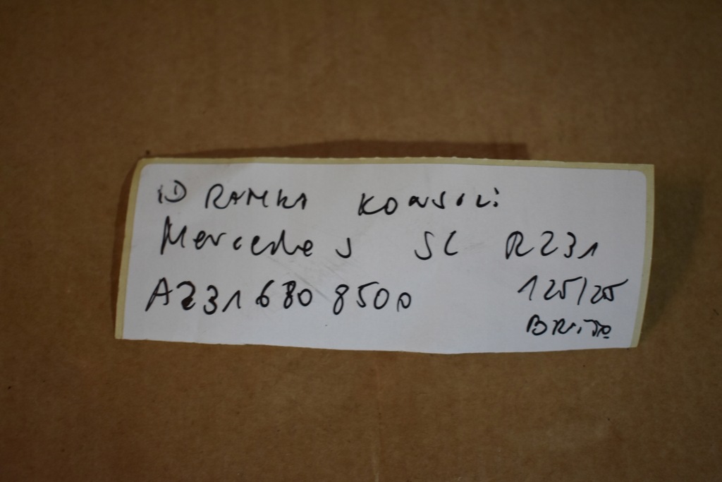 фото №5, Idealna рамка консоли mercedes sl r231 1