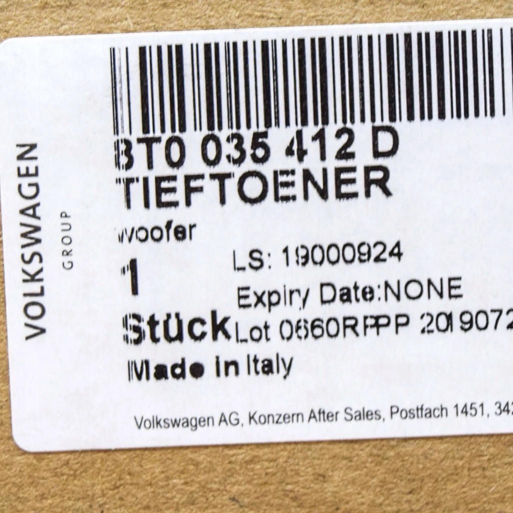 фото №10, Audi a4 b8 задній панель полиця динаміка басовий 8t0035412d oem