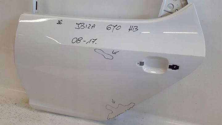 фото №2, Seat ibiza 2008 hb дверь левая задняя