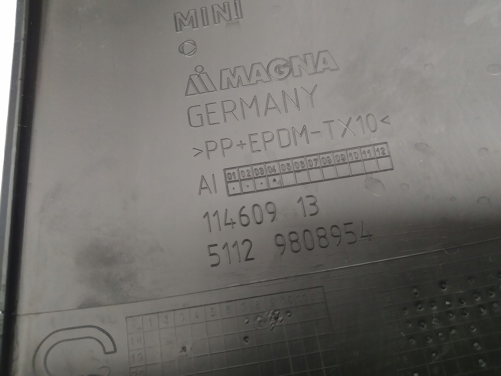 фото №8, Mini paceman r61 накладка-спойлер спойлер бампера задняя накладка диффузор молдинг 9808954