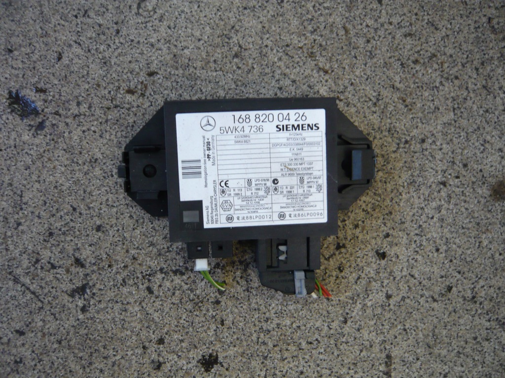 фото №1, Модуль імобілайзер 1688200426 mercedes-benz a-klasa w168