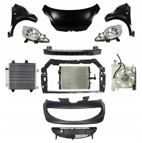фото №2, Peugeot 107 p 2005-2009 kompletny перед капот pas