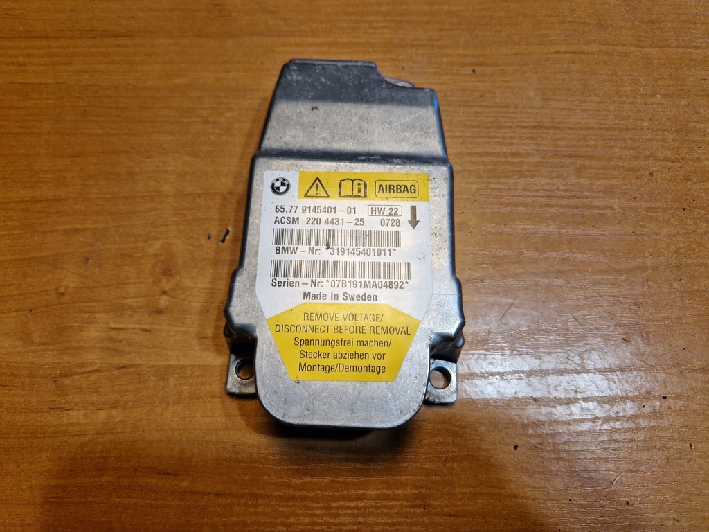 фото №1, Bmw 5 e60 e61 lift модуль датчик подушка безпеки 9145401