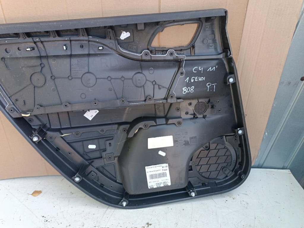 фото №9, Обшивка обивка дверь правый задняя citroen c4 b7 ii 96728213zd