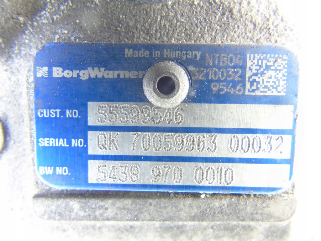 фото №10, Турбонагнетатель opel meriva b 1.6 cdti 55599546