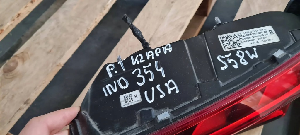 фото №7, S5 8w lift a5 лампа w крышка правая правый задняя задняя sportback usa 8w6945094ab