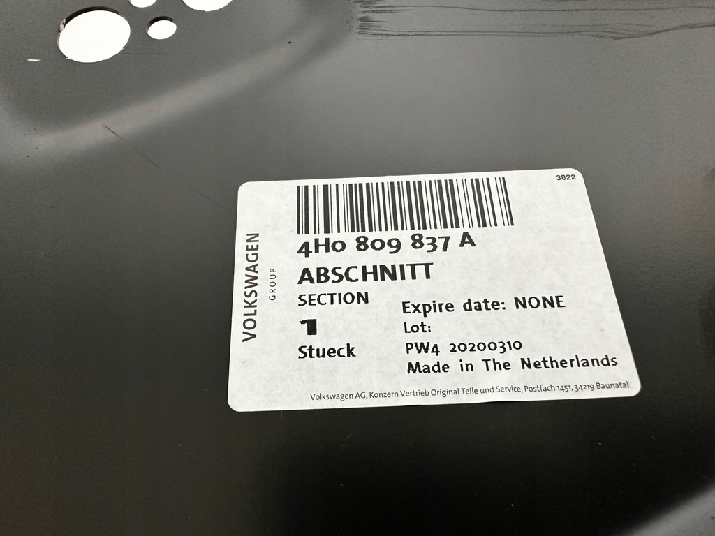 фото №4, Audi a8 d4 4h0 лівий поріг блок двигуна новий оригінал