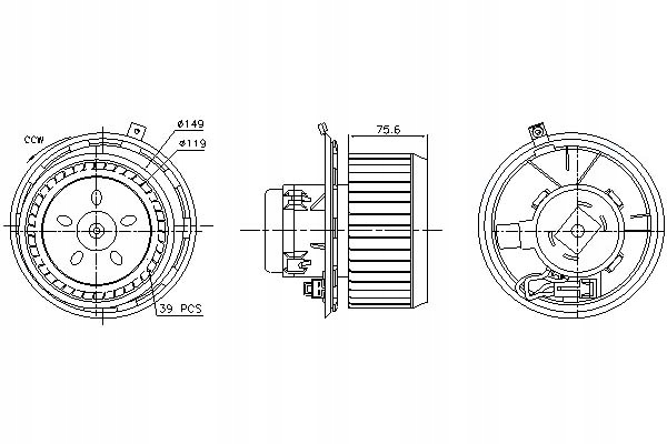 фото №11, Воздуходувка alfa romeo 147 937 00-, 156 932 97-, gt 9