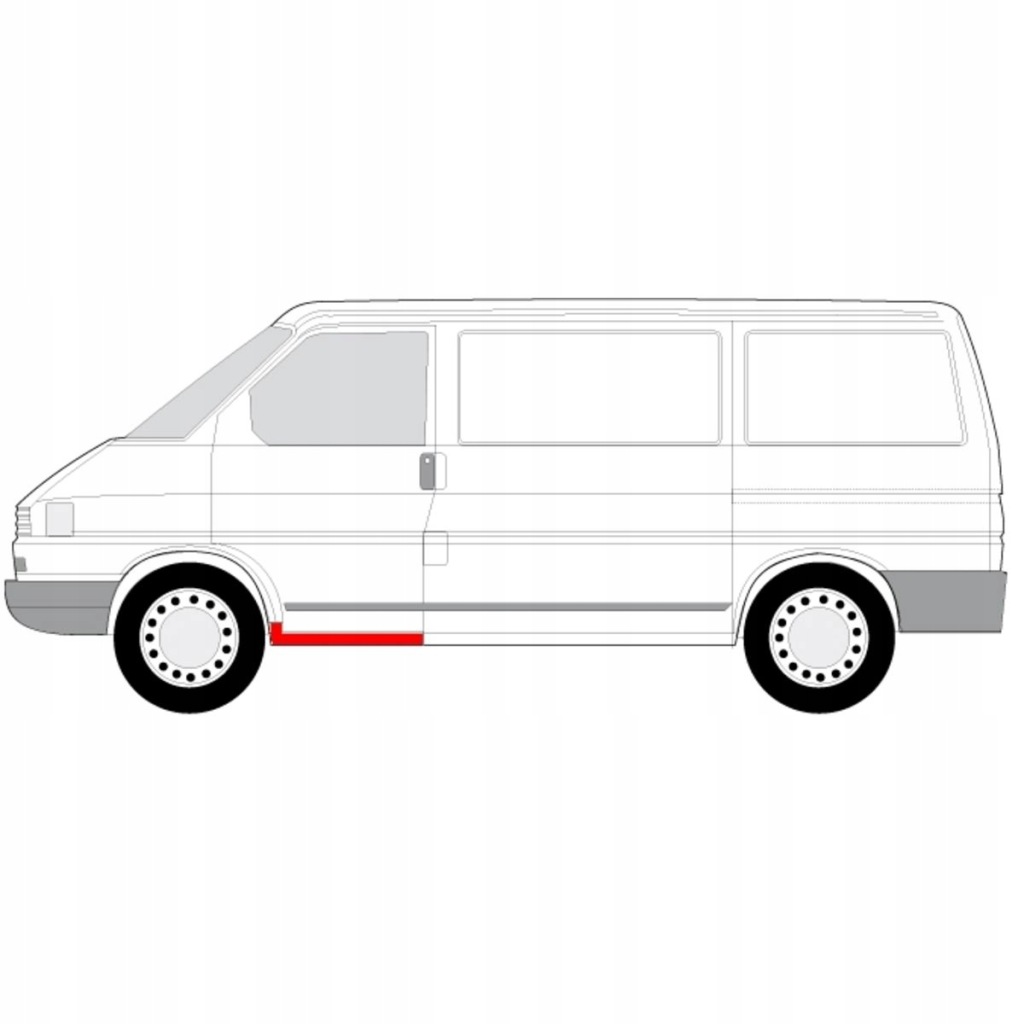 фото №2, Поріг лівий vw t4 90-03