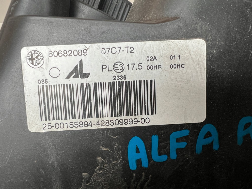 фото №9, Лампа передняя левая alfa romeo 159 / brera 60682089