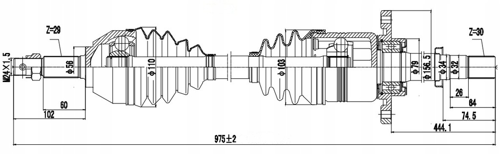 фото №2, Привідний вал права перед nissan qashqai