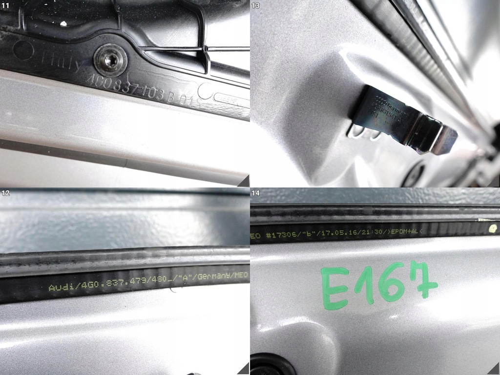 фото №12, Audi a6 s6 rs6 c7 4g0 10-18 lift двері + скло ліва перед демонтаж x7p