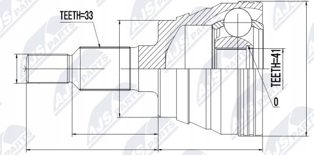 фото №2, Npz-ch-023 nty шарнір зовнішній hummer h2 6.0, 6