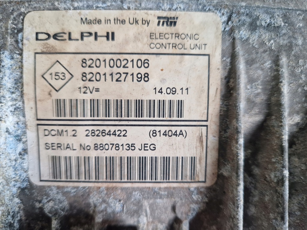 фото №5, Бортовой компьютер двигателя 1.5 dci 8201002106 8200911568 8200513058 ремонт