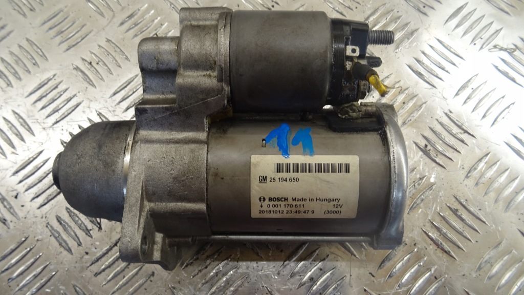 фото №1, Opel mokka 1,4t стартер nr11 0001170611