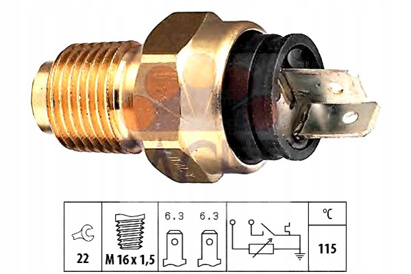 фото №12, Eps 1.830.183 датчик, температура жидкость охлаждающий