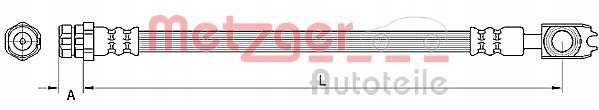фото №3, Metzger 4110891 шланг гальмівний гнучкий