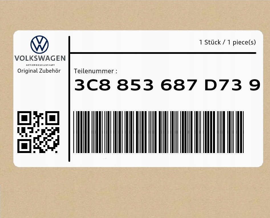 фото №1, Надпись 3c8853687d739 vw cc