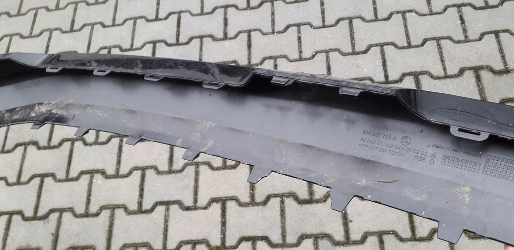 фото №9, Спойлер молдинг бампера перед czarna skoda kamiq 19- 658807733a