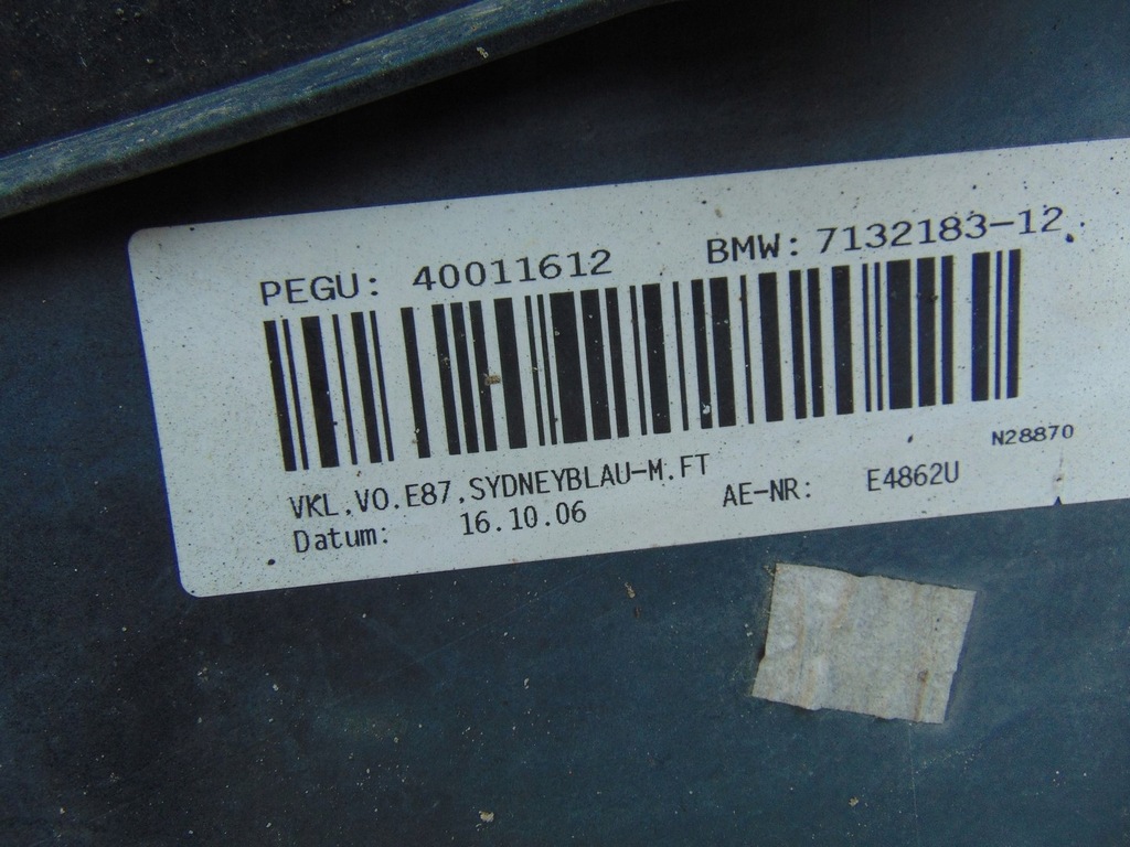 фото №15, Бампер перед bmw 1 e87 sydneyblau 7132183-12 pod омивачі ксенон