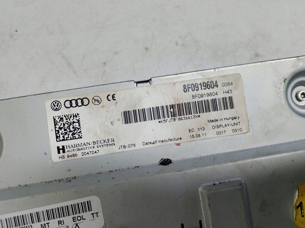 фото №7, Audi экран дисплей 8f0919604 europa