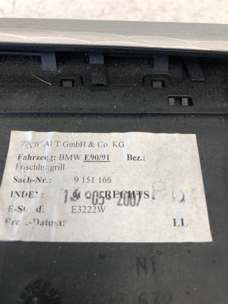 фото №13, Молдинг dekor ґрати обдув bmw e91 комплект