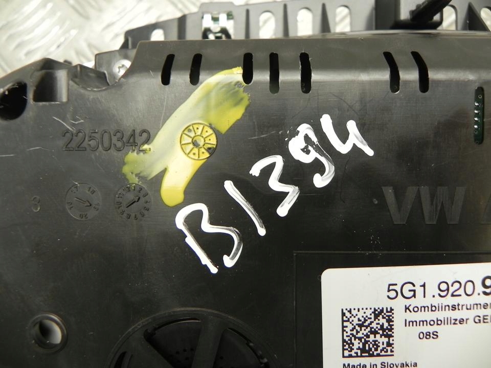 фото №6, Панель приладів приладова volkswagen golf vii 2019 mph км/год механічний коробка передач bi