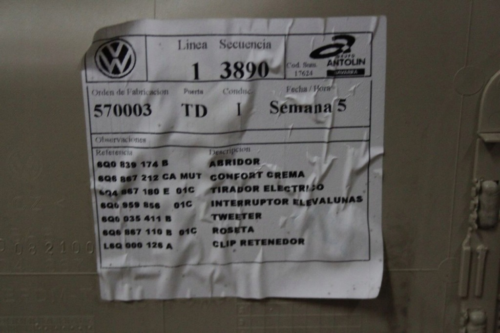 фото №4, Оббивка двері задня правий vw polo iv 9n