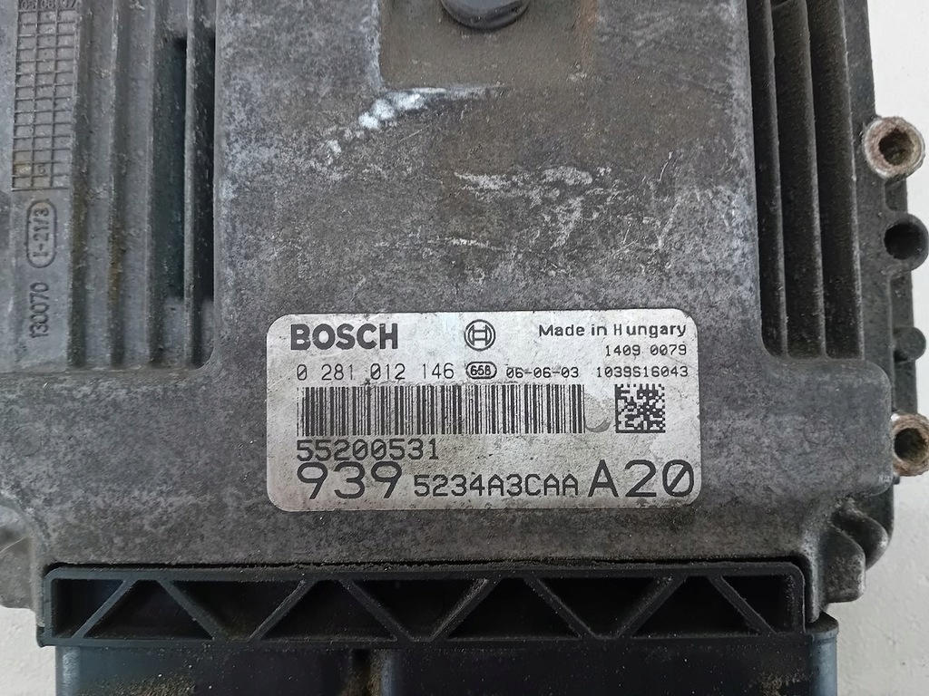 фото №7, Бортовой компьютер, блок управления alfa romeo 159 55200531 0281012146 2.4 jtdm