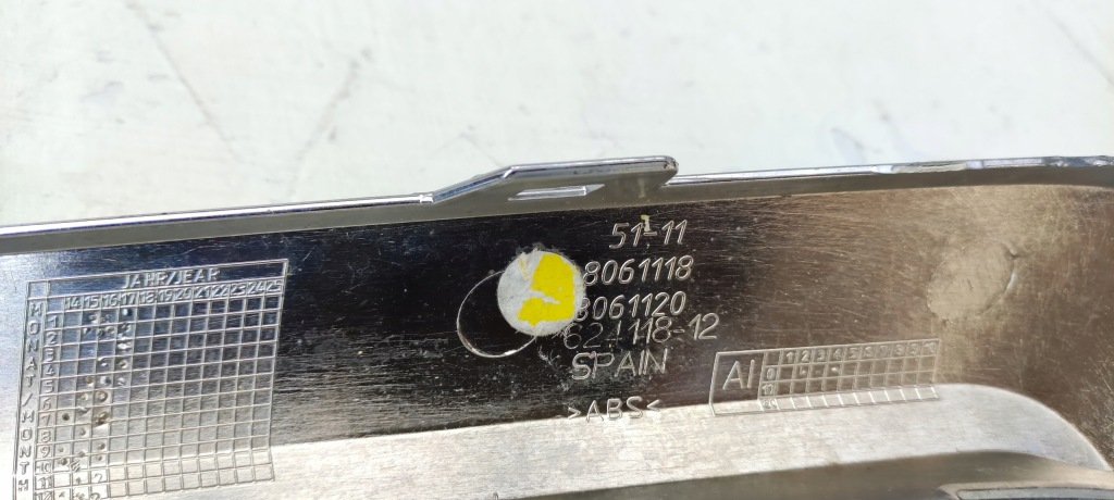 фото №9, Bmw 7 g11 g12 m набор молдинг бампера правый перед передняя bz/b01