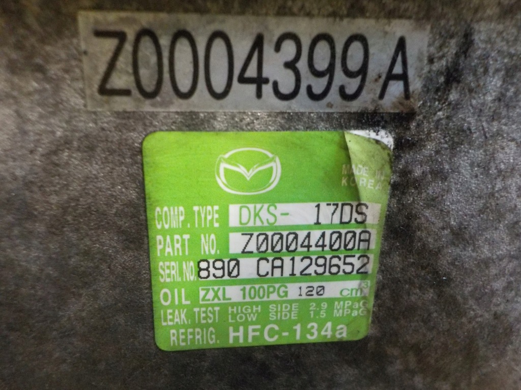фото №5, Mazda 6 gh 3 5 2.0 b 10r lf компресор кондиціонера z0004399a z0004400a