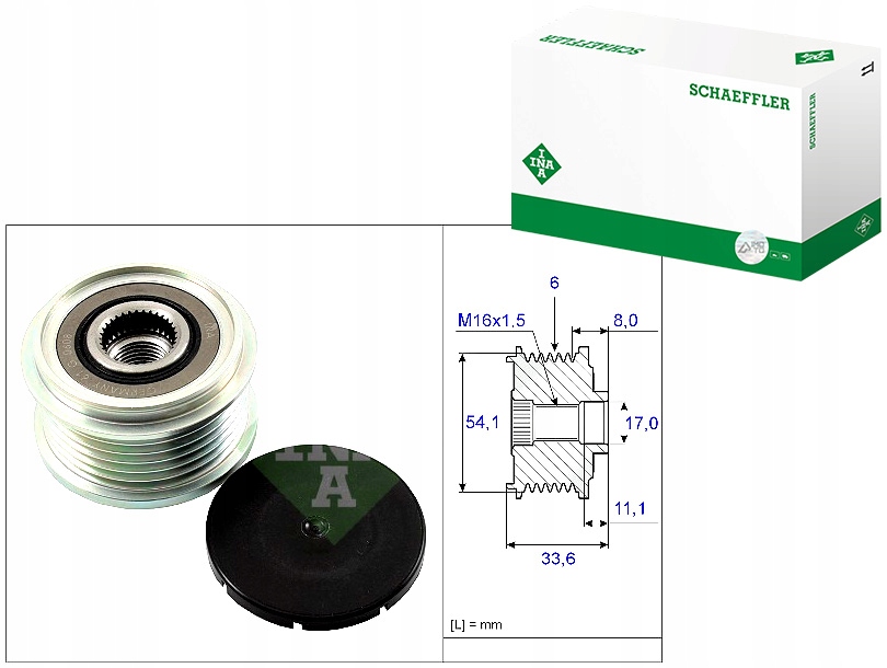 фото №1, Генератор - зчеплення односторонній ina 535 0059 10