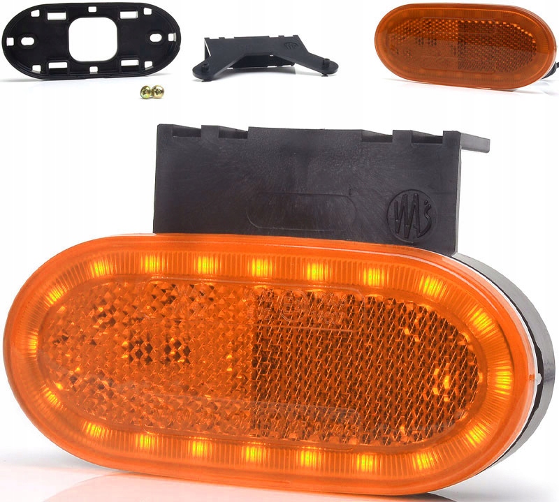 фото №1, Лампа габаритная боковая оранжевая led 12-24v waś