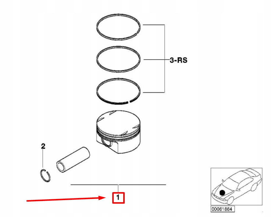 фото №8, Bmw x3 e83 поршень 7506222 11257506222