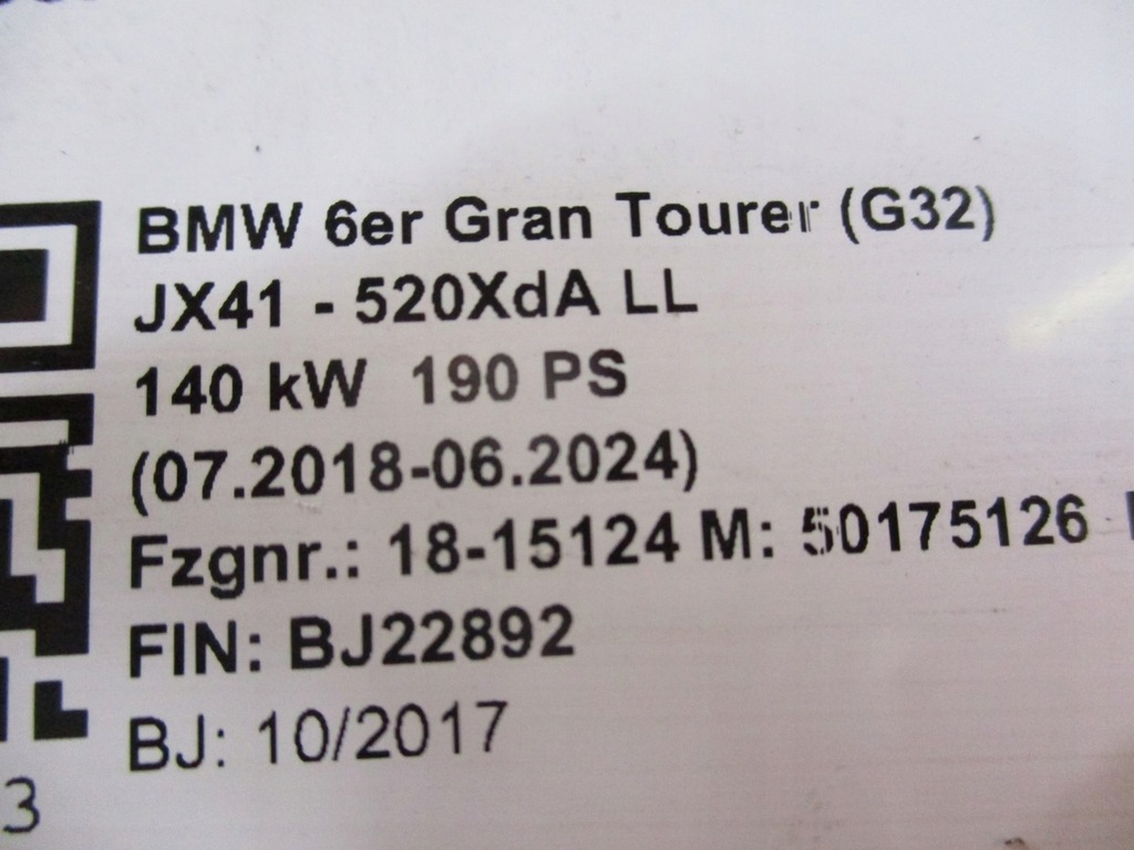 фото №11, Бампер задня задній bmw 6 g32 gran tourer 4x pdc